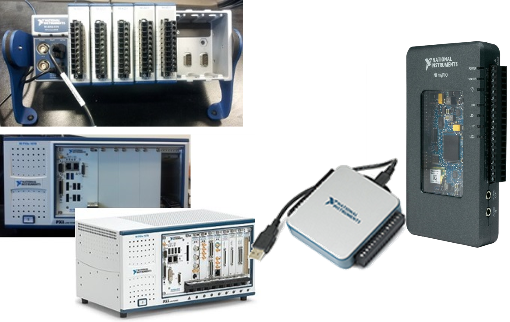 NI CompactDAQ, PXI Express, myRIO and myDAQ